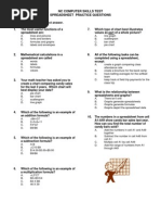 Spreadsheet Multiple Choice Quiz