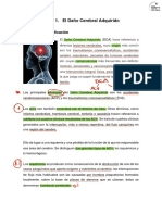 Tema 1 - El Dano Cerebral Adquirido. Epidemiologia