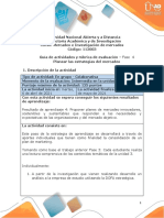 Guía de Actividades y Rúbrica de Evaluación Paso 4 - Planear Las Estrategias Del Mercadeo