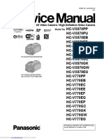 Panasonic hc-vx870 hc-vx878 hc-v770 hc-v777 Series SM