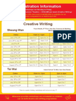 Summer Programme Schedule 2021