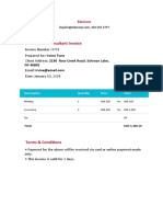 Educational Consultant Invoice Template