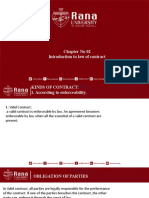 Chapter No 02 Introduction To Law of Contract