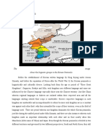 Iii. Status Planning: The Image Shows The Linguistic Groups in The Korean Peninsula