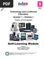 Self-Learning Module: Technology and Livelihood Education Quarter 1 - Module 1