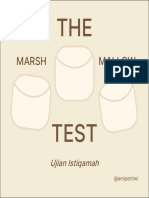 Marshmallow Test dan Konsep Istiqomah