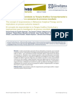 2O Conceito de Responsividade Na Terapia Analítico Comportamental