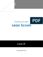 Lean Scrum: Training Script