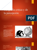 Geografía Critica y de La Percepción