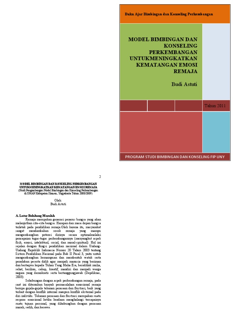 Buku Ajar BImbingan Dan Konseling Perkembangan | PDF | Karier ...