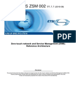 Etsi Gs ZSM 002: Zero-Touch Network and Service Management (ZSM) Reference Architecture