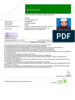 Dhaka North City Corporation: Admit Card For The Post of 'Assistant Engineer (Electricity) '