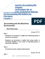 Solution Manual For Accounting 9th Editi