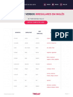 Lista de Verbos Irregulares