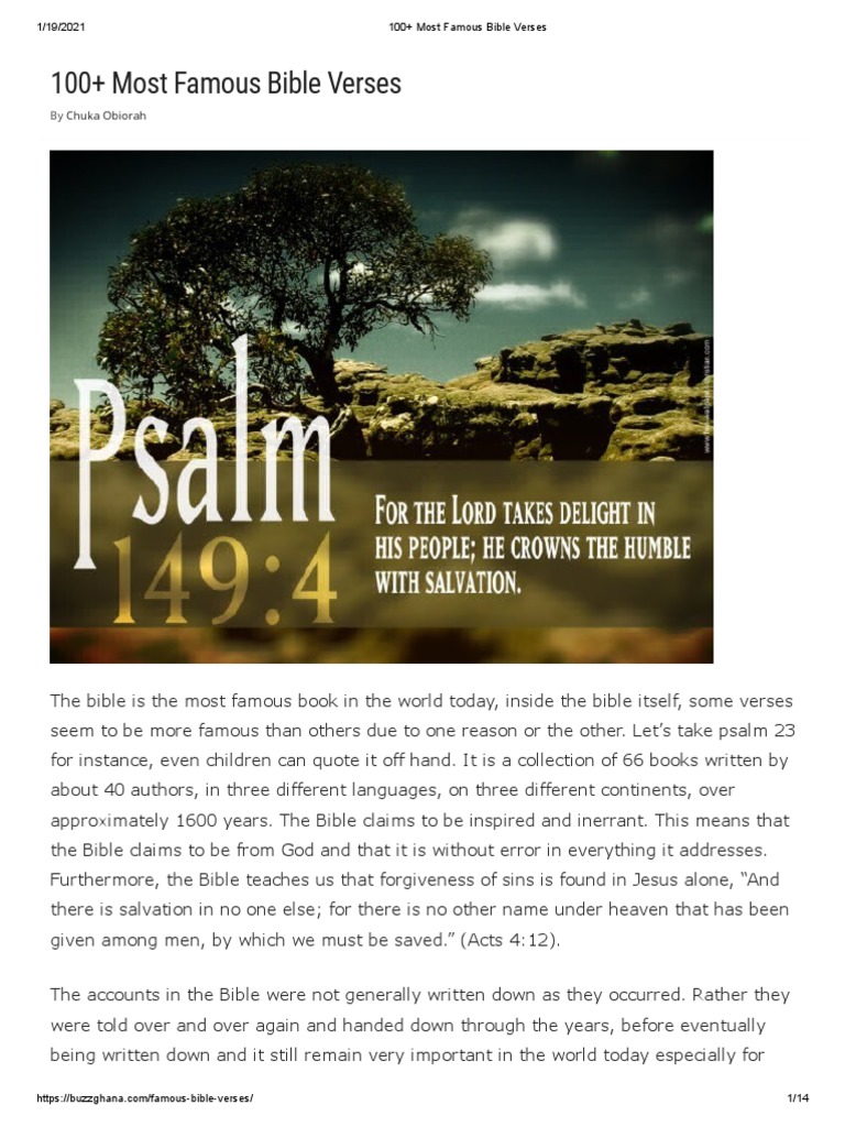 100+ Most Famous Bible Verses PDF Eternal Life (Christianity) Gospel Of John