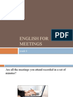 English for Meetings Unit 6 Bt MEETING MINUTES