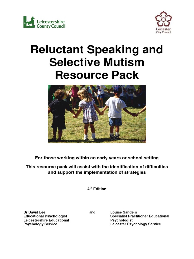 Selective Mutism Resource Pack Guide | PDF | Speech Language Pathology ...
