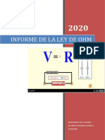 Informe de La Ley de Ohm