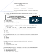 Diagnostico de Lenguaje y Comunicacion Septimo Ano