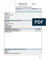 CR Thermal Mapping Checklist