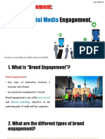 Social Media: Brand Engagement