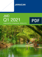 Mayberry Jamaican Equities Ltd. Q1 March 2021 Results JMD