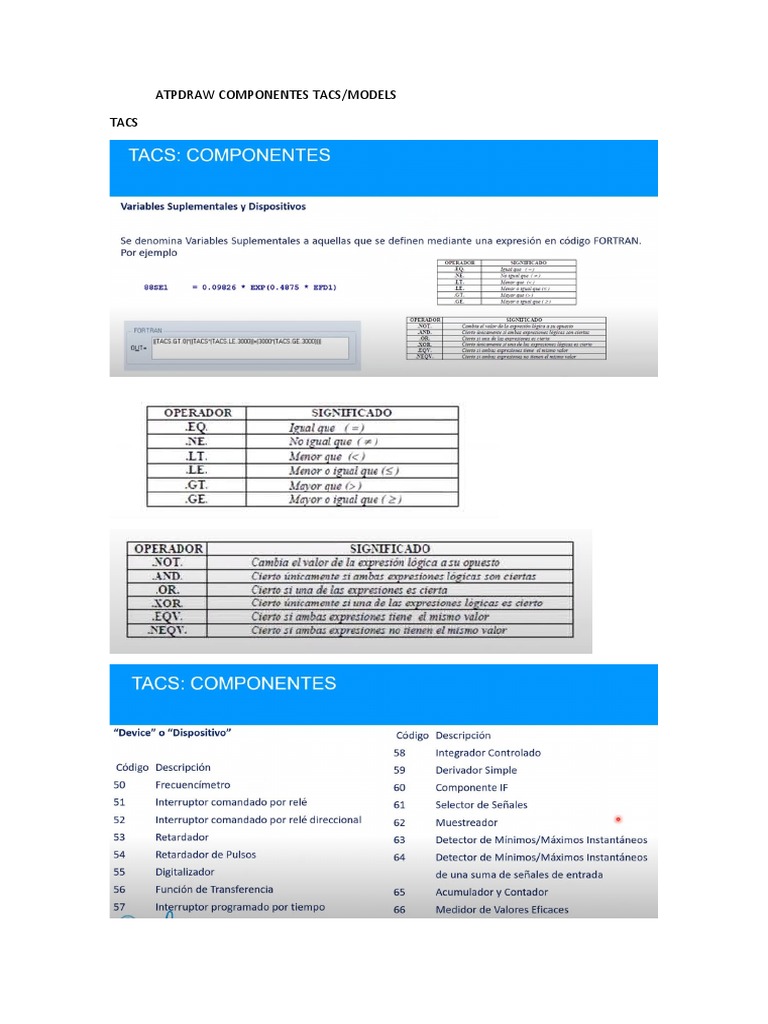 Atpdraw Componentes Tacs-Models | PDF | Computer Programming | Teaching ...
