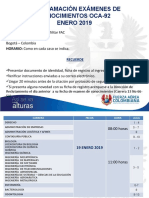 Programacion Examenes de Conocimiento Oca 92 0