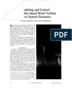 Modeling and Control of Variable-speed Wind-turbine Drive-system Dynamics