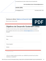 Formulario Objetivos de Desarrollo Sostenible (ODS)