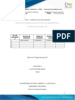 Plantilla Tarea 1 - Diseño Del Trabajo - Analizar Un Proceso Porductivo