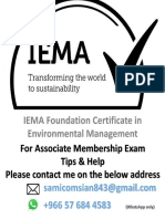 IEMA Associate Exam Tips and Help