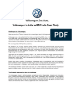 Volkswagen in India Case Study