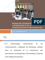 Module Des Technologies de L'Information Et de La Communication en Education (Tice)