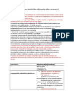 Objetivos de aprendizaje comunicación niños