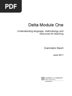 Delta Module One: Understanding Language, Methodology and Resources For Teaching