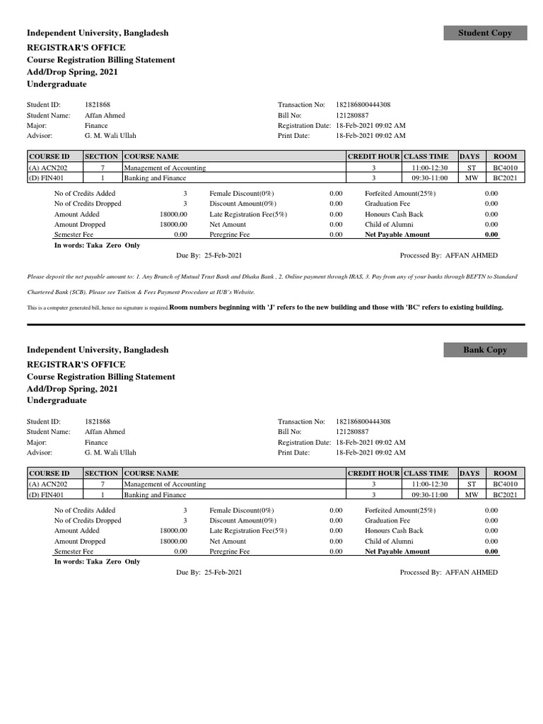 This Is A Computer Generated Bill, Hence No Signature Is Required PDF