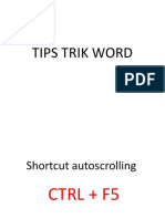 Tips Trik Word