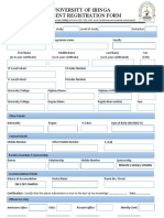 UoI Semester Registration and Medical Examination Form 2020 21