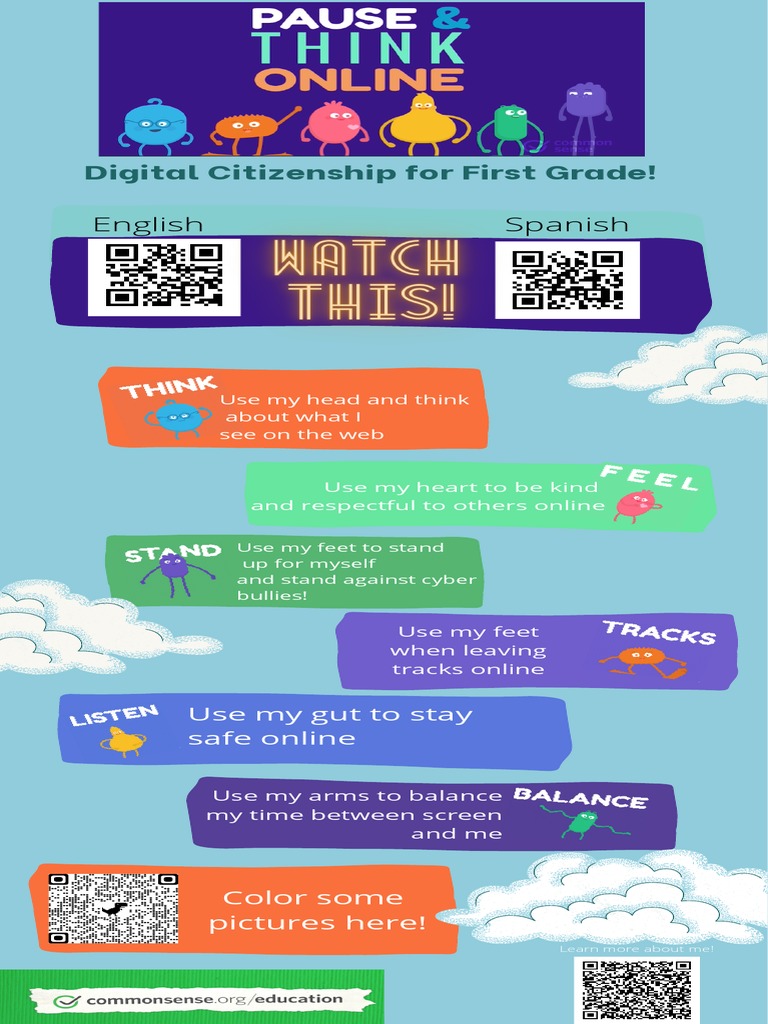 Digital Citizenship For First Grade PDF