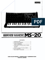 Korg MS 20 Service Manual
