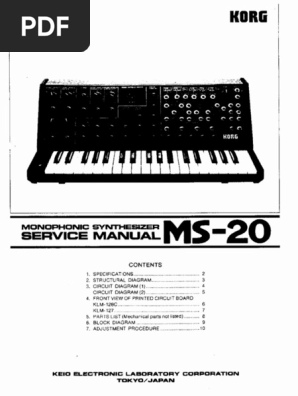 コルグMS-20 マニュアルとセッティングチャート KORG MS-20パッチパネル操作完全マスター - aike's blog