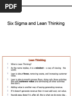 Six Sigma and Lean Thinking