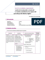 Guia Foro de Debate y Argumentacion - Blearning Inglés Ii