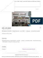 Bordadeira Industrial - Borda Especial - Ano 2002 - 2 Cabeças - Em Perfeito Estado - Máquinas Para Produção Industrial - Sul (Águas Claras), Brasília 771592460 _ OLX