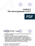 Role of Grammar in CLT