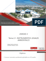 2.1. Instrumentos Legales Ambientales