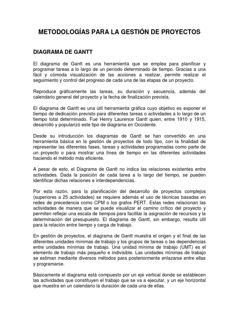 Herramientas Clave en Gestión de Proyectos | PDF | Gestión de proyectos ...