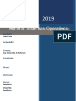 Materia: Sistemas Operativos: Unidad 3