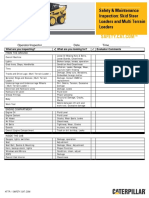 Safety & Maintenance Checklist Skid-Steer Loaders and Multi-Terrain Loaders